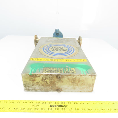 Micro Motion DS100S128SU Stainless Mass Flow Sensor -240 to 204°C 2250PSIG Tube