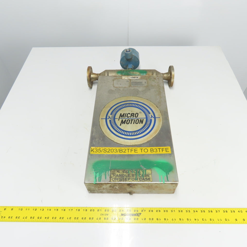 Micro Motion DS100S128SU Stainless Mass Flow Sensor -240 to 204°C 2250PSIG Tube