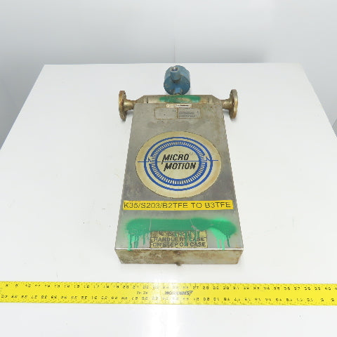 Micro Motion DS100S128SU Stainless Mass Flow Sensor -240 to 204°C 2250PSIG Tube