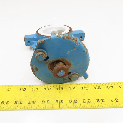DeZurik 9135553 2" Lug Mount Butterfly Valve PTFE Lined 250°F No Handle