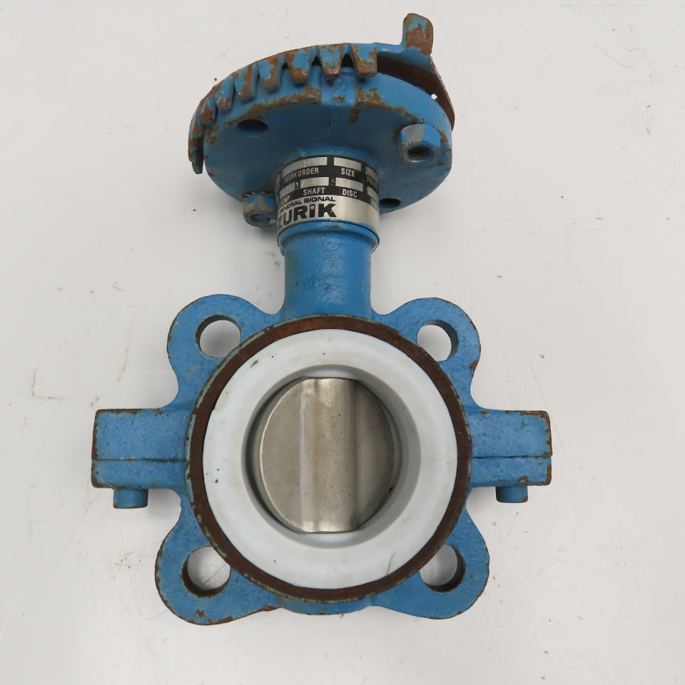DeZurik 9135553 2" Lug Mount Butterfly Valve PTFE Lined 250°F No Handle