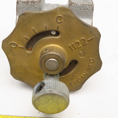 North American 1122-0 3/4" NPT Manual Butterfly Valve