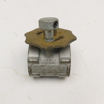 North American 1122-0 3/4" NPT Manual Butterfly Valve
