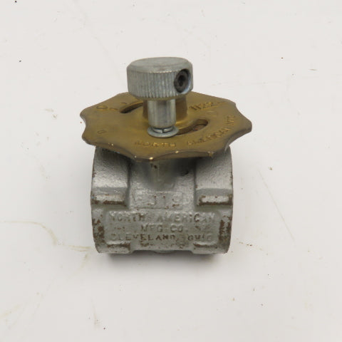 North American 1122-0 3/4" NPT Manual Butterfly Valve