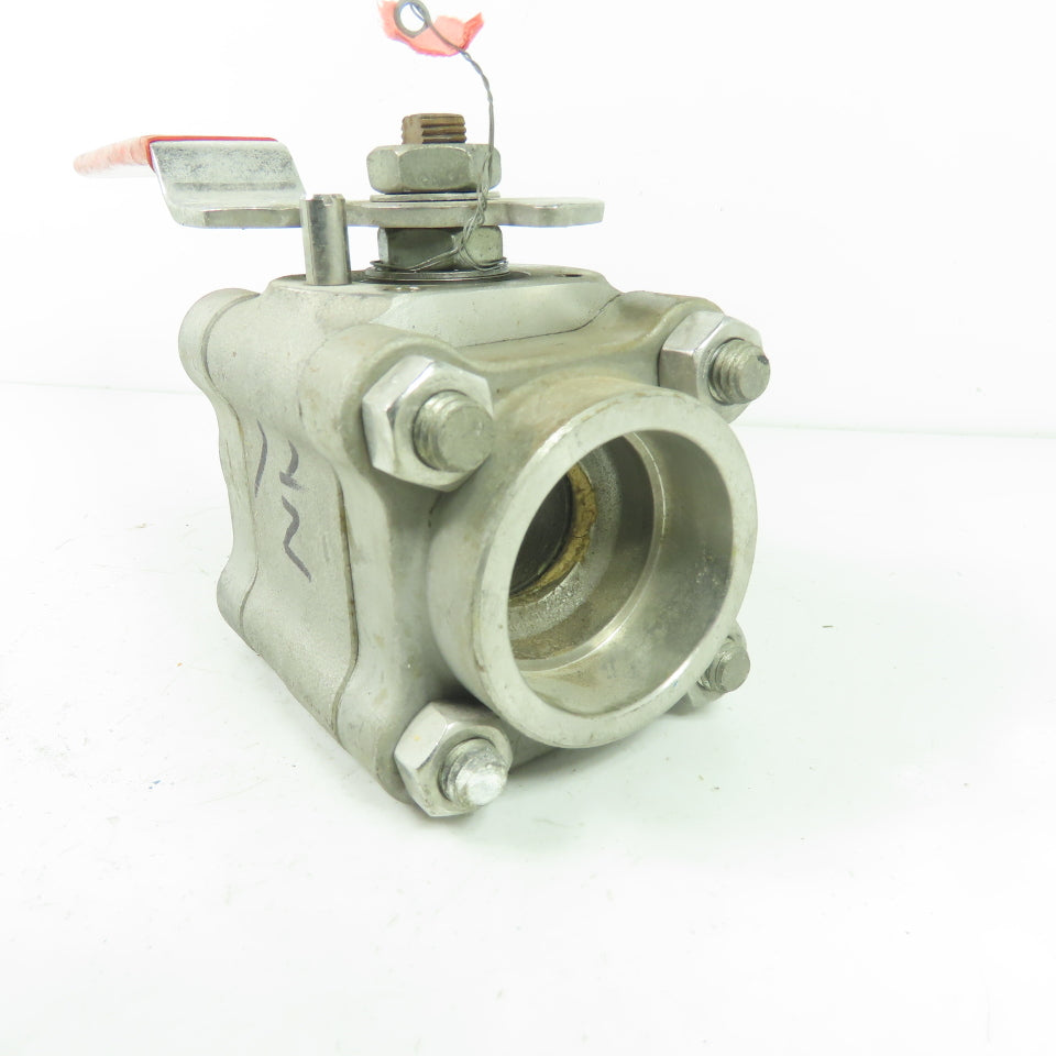 Worcester PT4466GGSW 1-1/2" Ball Valve CF8M Trim 316 Seat SS CWP1000