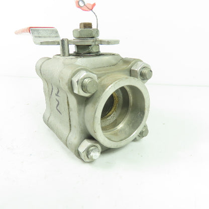 Worcester PT4466GGSW 1-1/2" Ball Valve CF8M Trim 316 Seat SS CWP1000