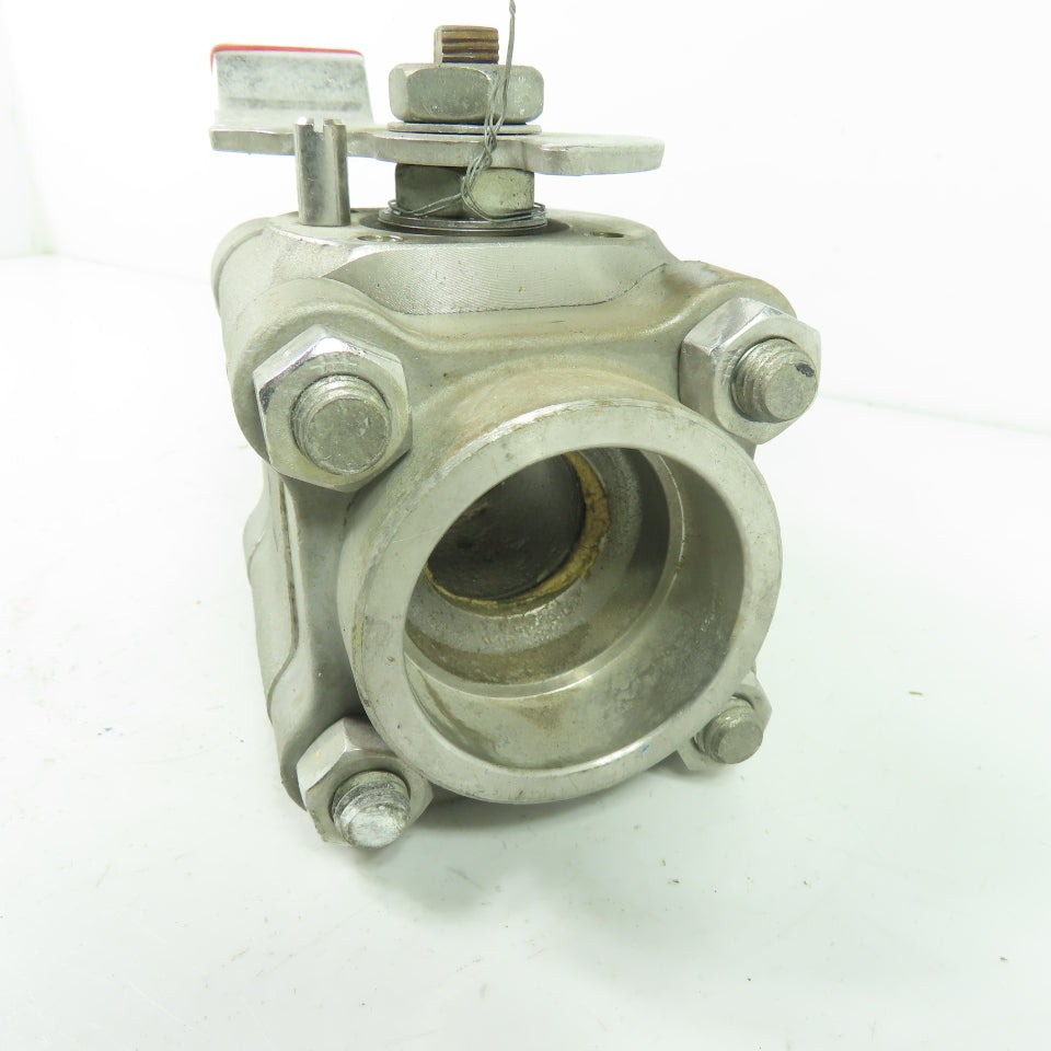 Worcester PT4466GGSW 1-1/2" Ball Valve CF8M Trim 316 Seat SS CWP1000