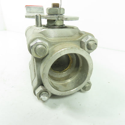 Worcester PT4466GGSW 1-1/2" Ball Valve CF8M Trim 316 Seat SS CWP1000