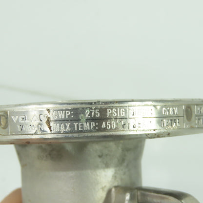 Velan 00313-SSE 1" Stainless Steel Flanged Ball Valve 275PSIG CF8M 316 MPTFE