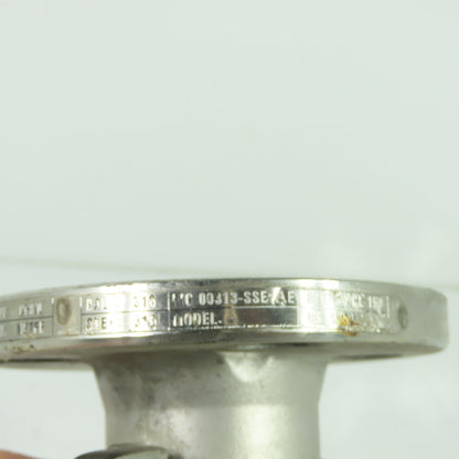 Velan 00313-SSE 1" Stainless Steel Flanged Ball Valve 275PSIG CF8M 316 MPTFE