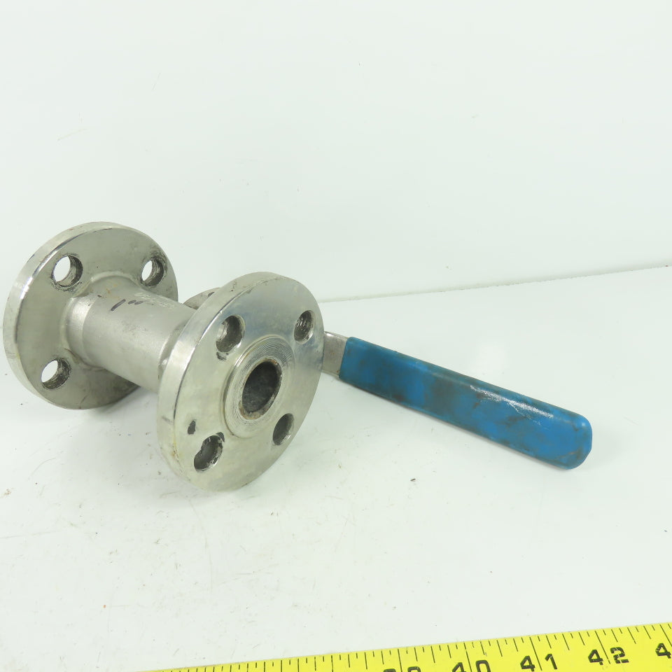 Velan 00313-SSE 1" Stainless Steel Flanged Ball Valve 275PSIG CF8M 316 MPTFE