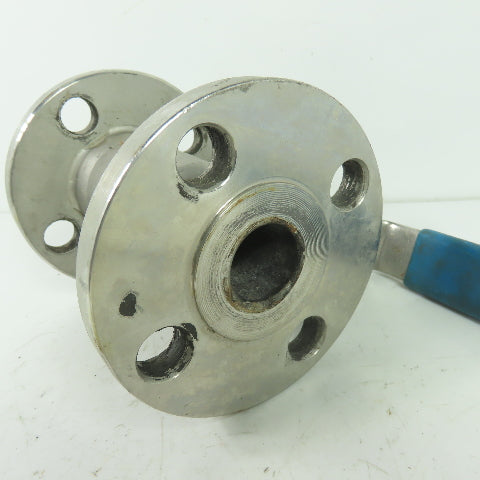Velan 00313-SSE 1" Stainless Steel Flanged Ball Valve 275PSIG CF8M 316 MPTFE