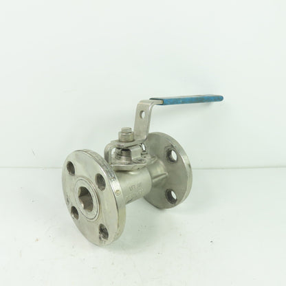Velan 00313-SSE 1" Stainless Steel Flanged Ball Valve 275PSIG CF8M 316 MPTFE
