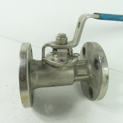 Velan 00313-SSE 1" Stainless Steel Flanged Ball Valve 275PSIG CF8M 316 MPTFE