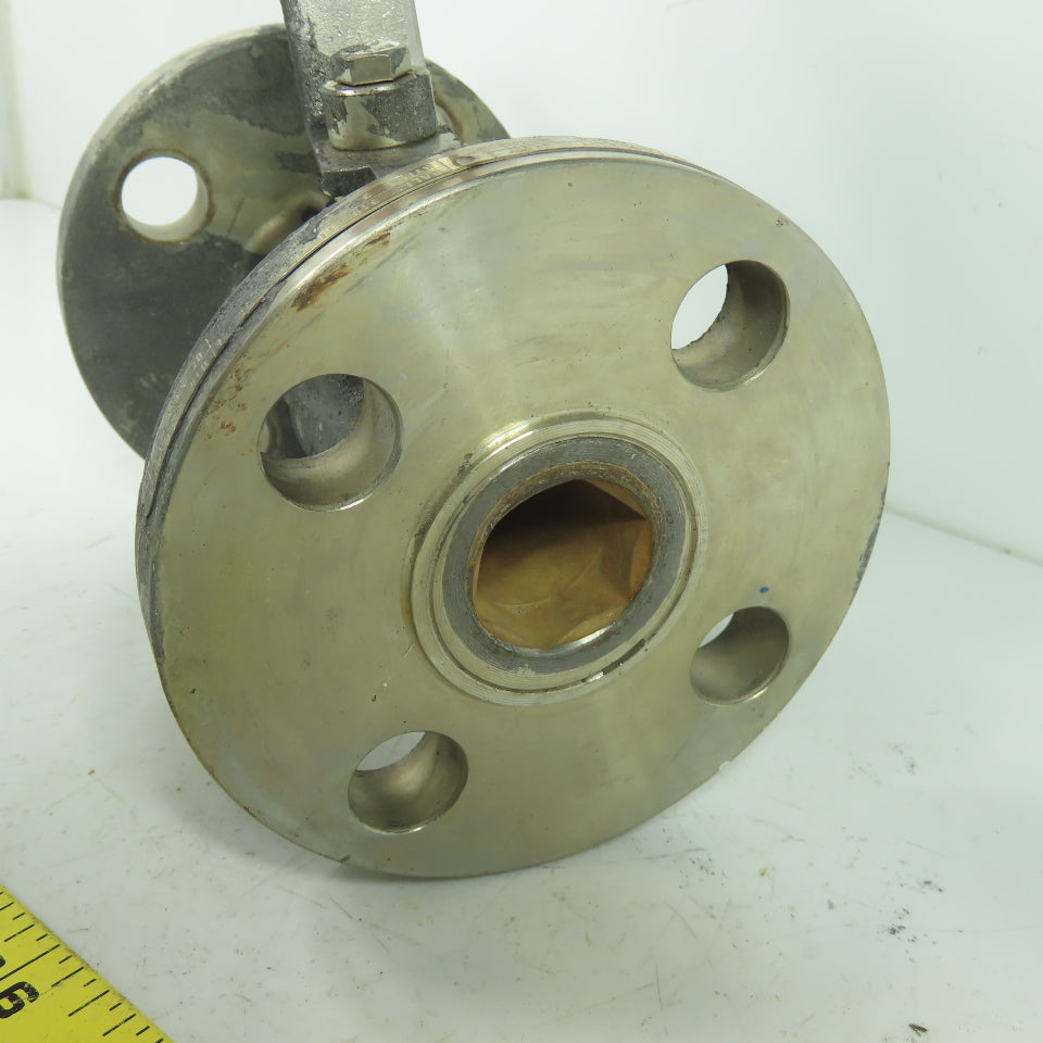 Velan 10313-SSE Model W330 1" Stainless Steel Flanged Ball Valve 720PSI CF8M 316