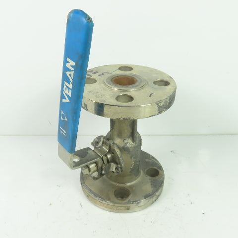 Velan 10313-SSE Model W330 1" Stainless Steel Flanged Ball Valve 720PSI CF8M 316