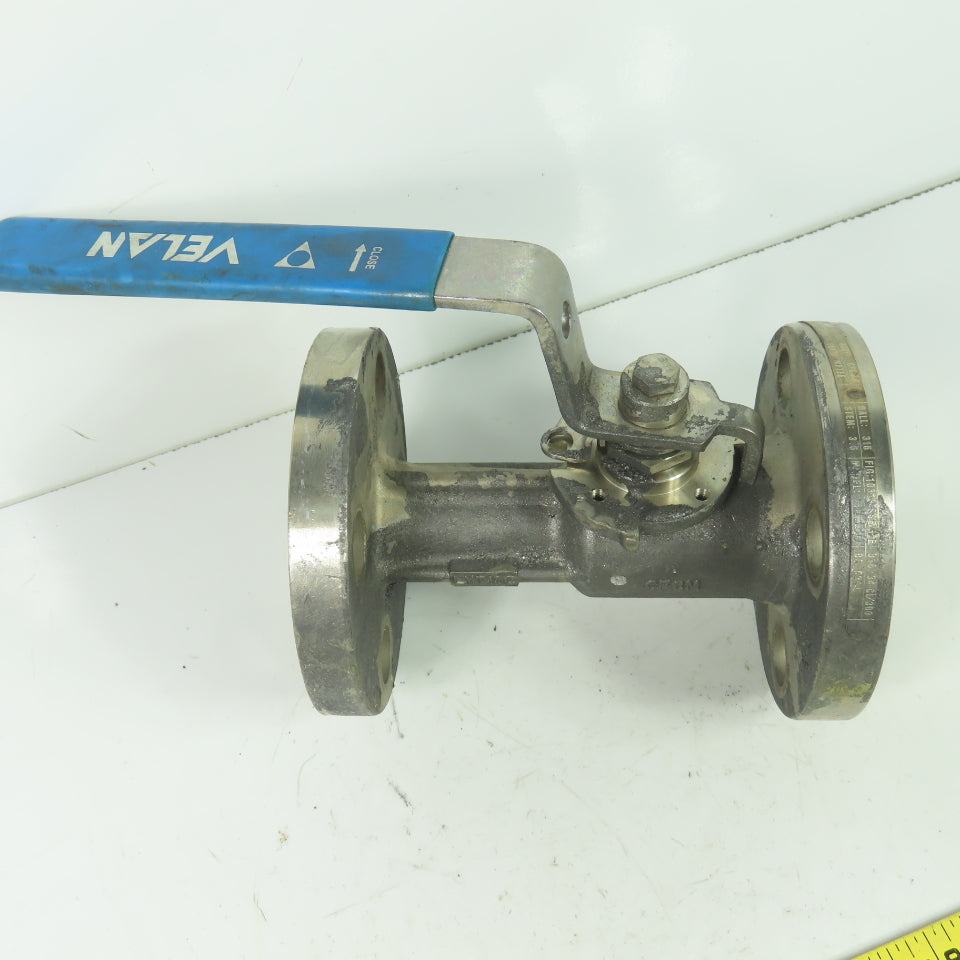 Velan 10313-SSE Model W330 1" Stainless Steel Flanged Ball Valve 720PSI CF8M 316