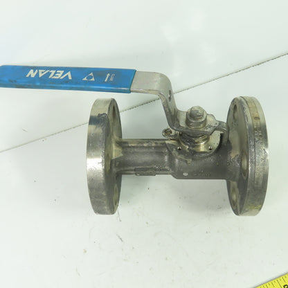 Velan 10313-SSE Model W330 1" Stainless Steel Flanged Ball Valve 720PSI CF8M 316