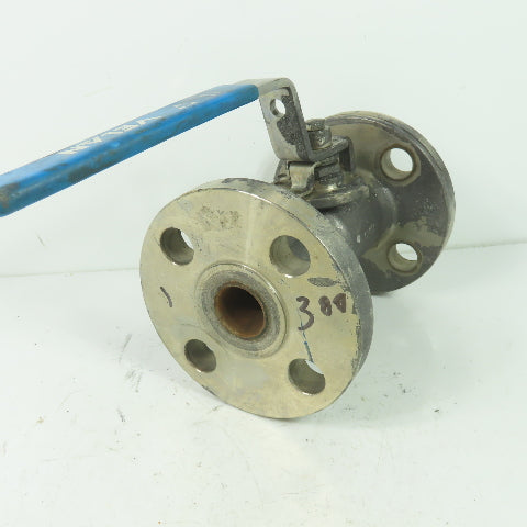 Velan 10313-SSE Model W330 1" Stainless Steel Flanged Ball Valve 720PSI CF8M 316