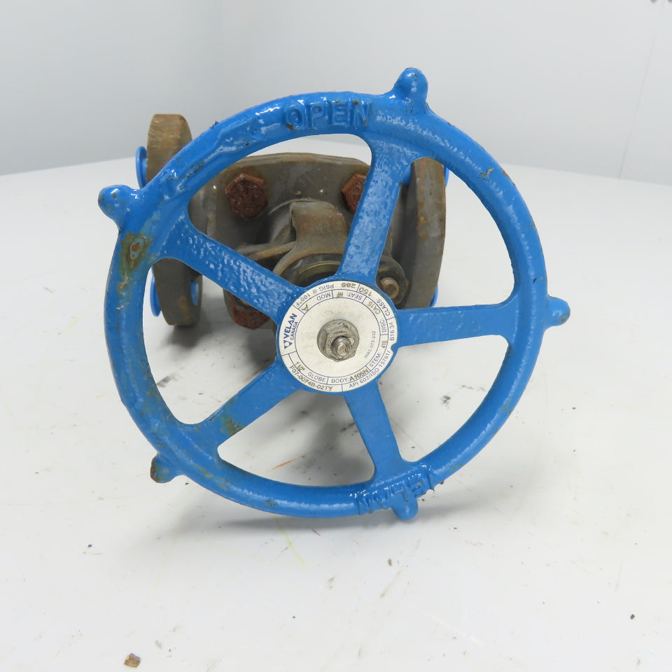 Velan F07-1054B-02TY 1-1/2" Globe Valve A105N 285PSIG Class 150 Seat HF