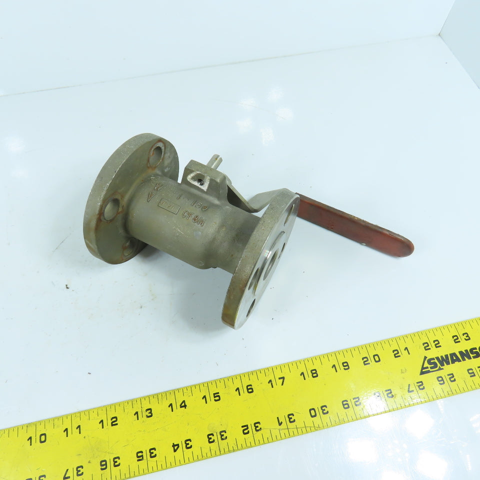Worcester 15166T150 Flowserve 1" 316 Stainless Steel Ball Valve 275 CWP 400°F