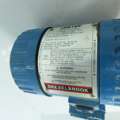 Drexelbrook RXLX-X Remote Series Ametek Intellipoint Transmitter EEX ia IIC