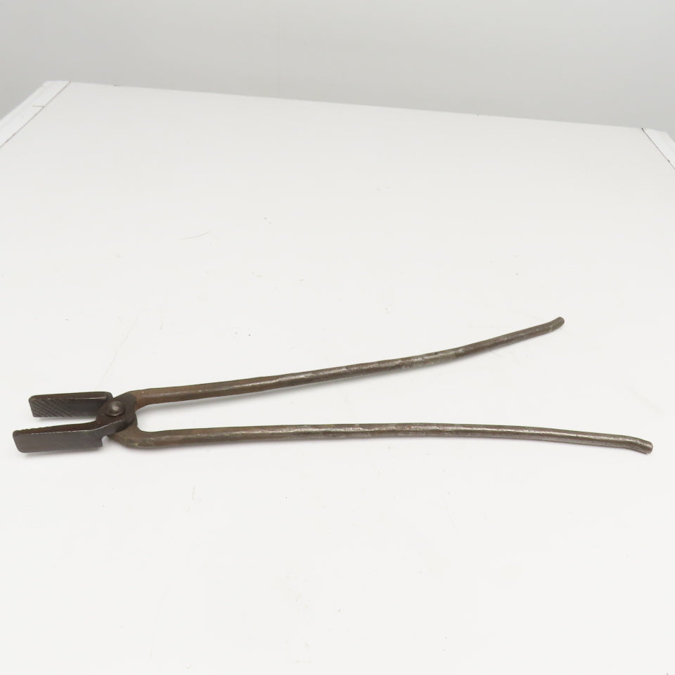 Warren-Teed 24" Vintage Flat Jaw Blacksmith Foundry Tongs