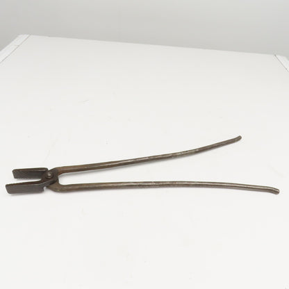 Warren-Teed 24" Vintage Flat Jaw Blacksmith Foundry Tongs