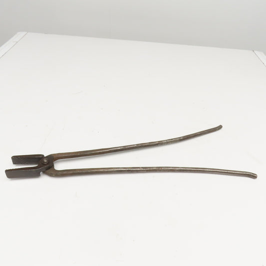 Warren-Teed 24" Vintage Flat Jaw Blacksmith Foundry Tongs