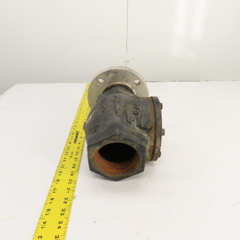 Pokorney 3300 3" NPT Ductile Iron Vacuum Check Valve W/ Stainless Adapter