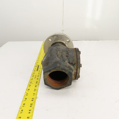 Pokorney 3300 3" NPT Ductile Iron Vacuum Check Valve W/ Stainless Adapter