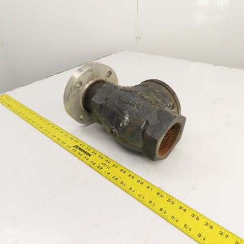 Pokorney 3300 3" NPT Ductile Iron Vacuum Check Valve W/ Stainless Adapter