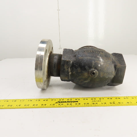 Pokorney 3300 3" NPT Ductile Iron Vacuum Check Valve W/ Stainless Adapter
