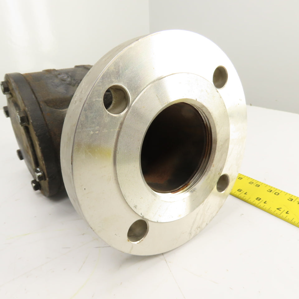 Pokorney 3300 3" NPT Ductile Iron Vacuum Check Valve W/ Stainless Adapter