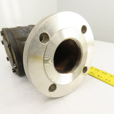 Pokorney 3300 3" NPT Ductile Iron Vacuum Check Valve W/ Stainless Adapter
