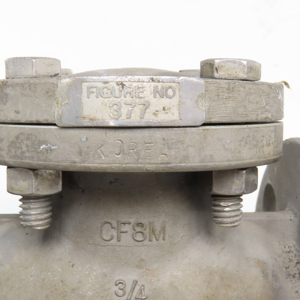 Aloyco Fig 377 3/4" Stainless Steel Flange Mount Swing Check Valve #150
