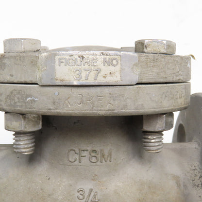 Aloyco Fig 377 3/4" Stainless Steel Flange Mount Swing Check Valve #150