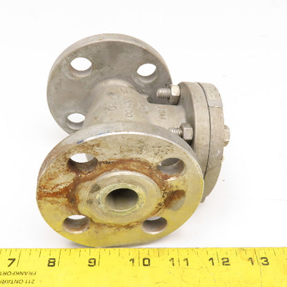 Aloyco Fig 377 3/4" Stainless Steel Flange Mount Swing Check Valve #150