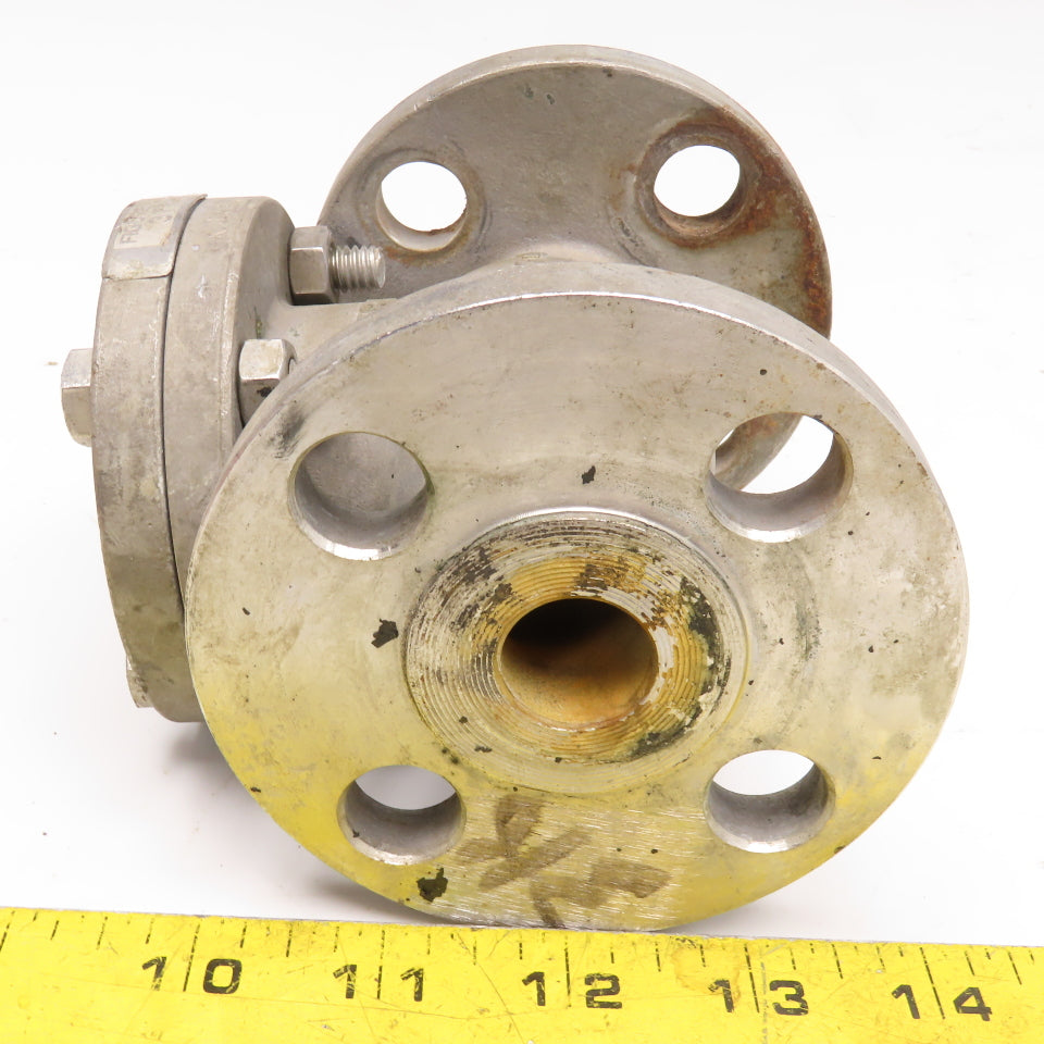 Aloyco Fig 377 3/4" Stainless Steel Flange Mount Swing Check Valve #150