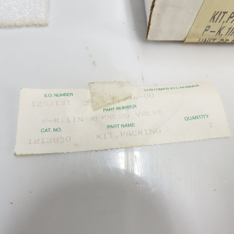1213850 Kit Packing Repress Valve Kit