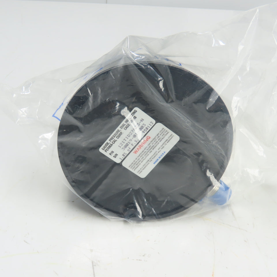 Perma-Cal 121TID27A23-N 0- (+/-) 30" Hg Process Gauge 5" Bottom Ported 1/2" NPT