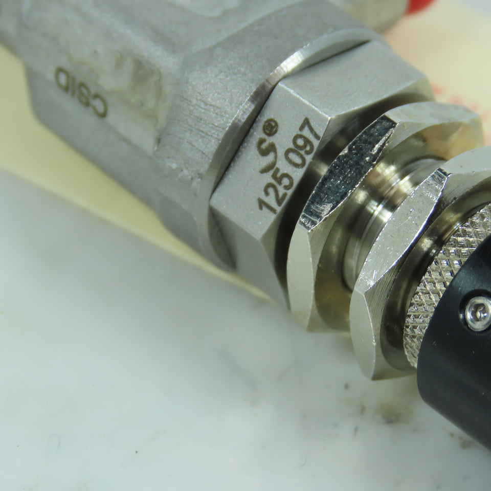 NRS 8503 90° Needle Control Metering Valve 1000PSIG @ 250°F W/ Display NEW