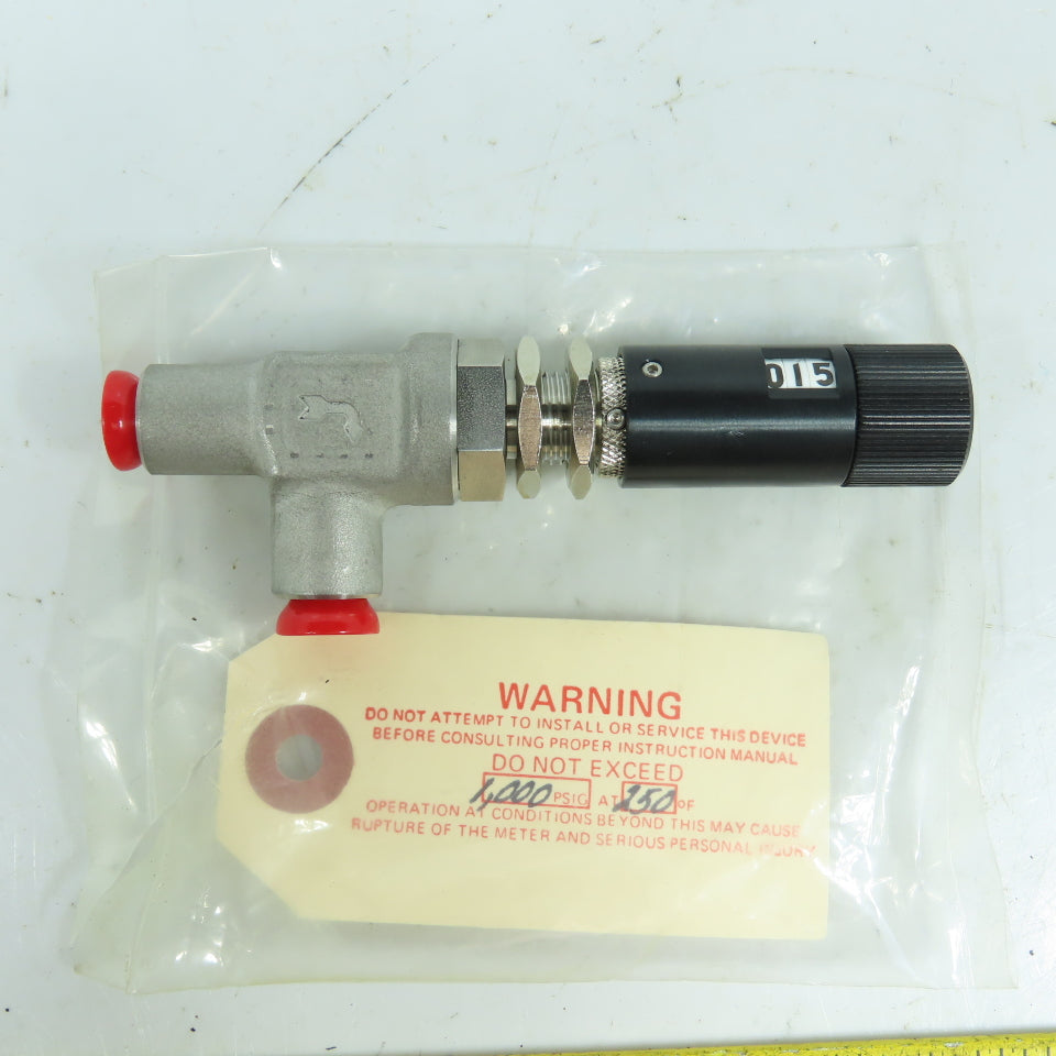 NRS 8503 90° Needle Control Metering Valve 1000PSIG @ 250°F W/ Display NEW