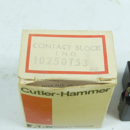Eaton Cutler Hammer 10250T53 600V Heavy Duty Contact Block 2 Normally Open Lot/2