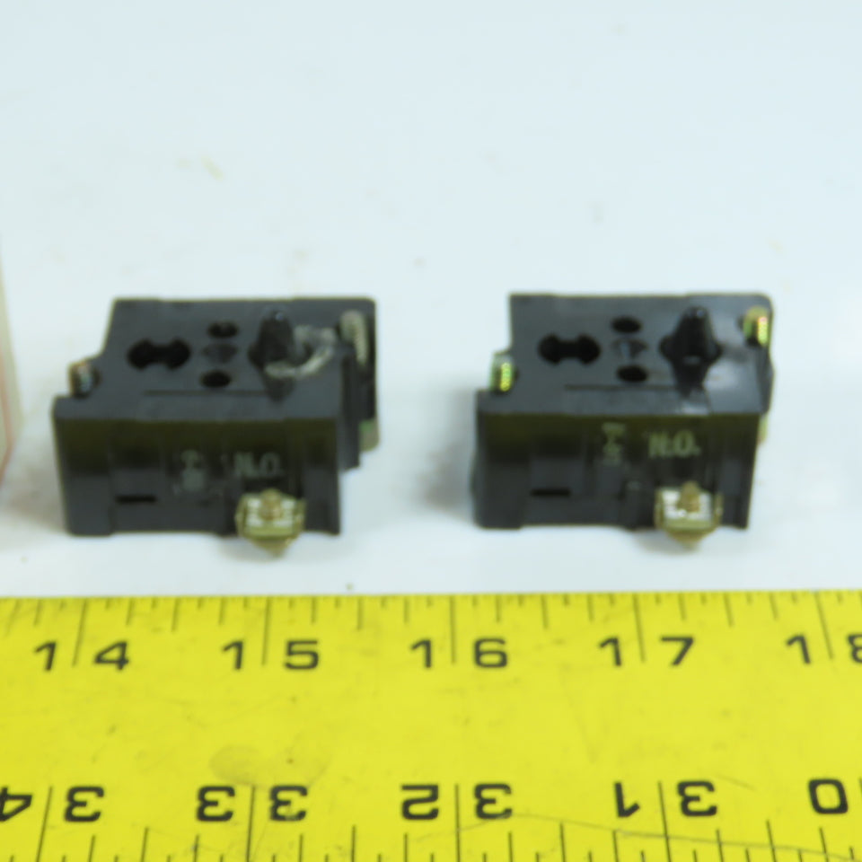 Eaton Cutler Hammer 10250T53 600V Heavy Duty Contact Block 2 Normally Open Lot/2