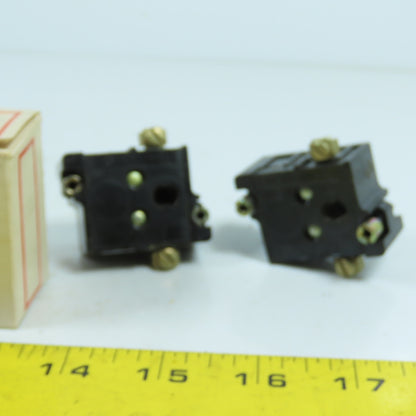 Eaton Cutler Hammer 10250T53 600V Heavy Duty Contact Block 2 Normally Open Lot/2