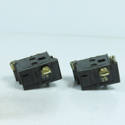 Eaton Cutler Hammer 10250T53 600V Heavy Duty Contact Block 2 Normally Open Lot/2