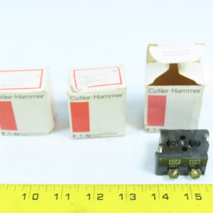Cutler Hammer 10250T3 600V Heavy Duty Contact Block 2 Normally Closed Lot/3 NEW