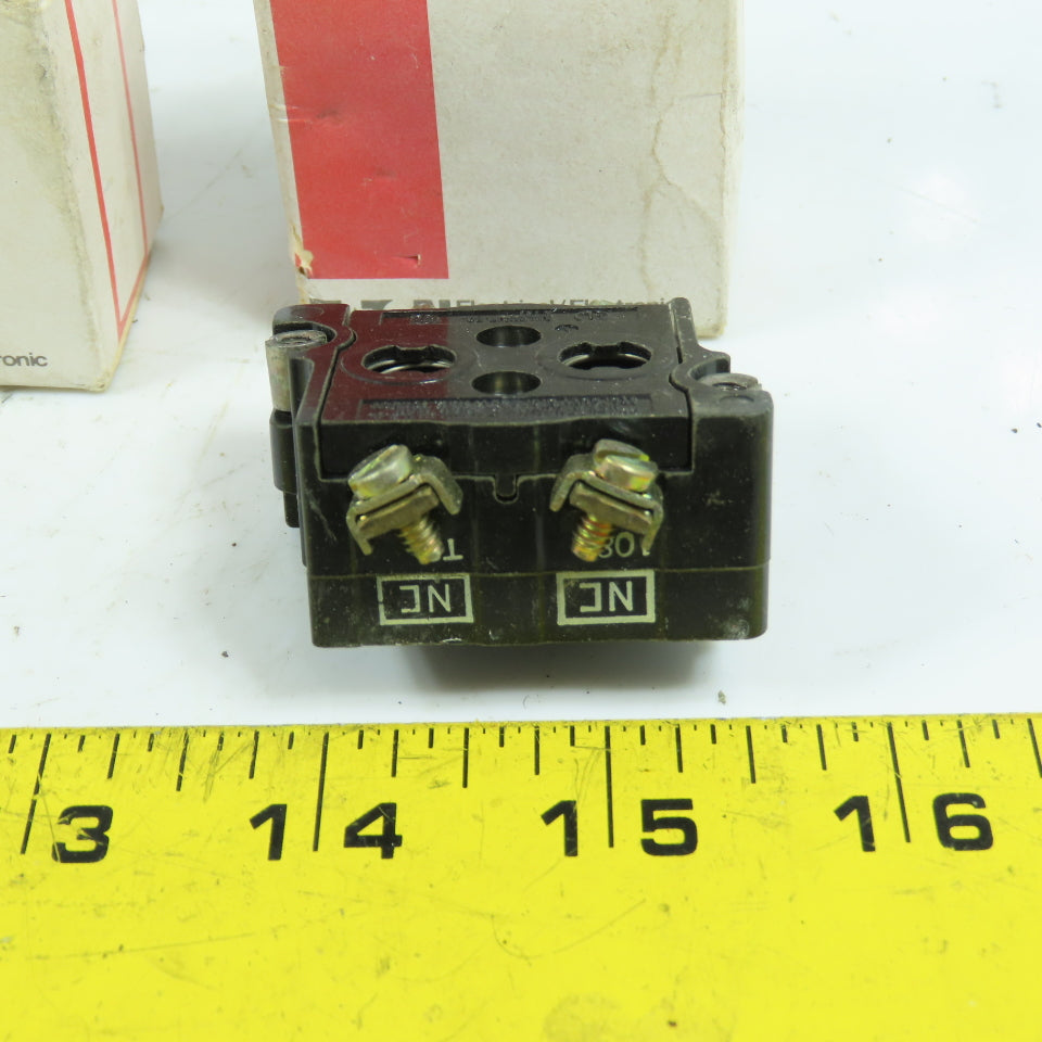Cutler Hammer 10250T3 600V Heavy Duty Contact Block 2 Normally Closed Lot/3 NEW