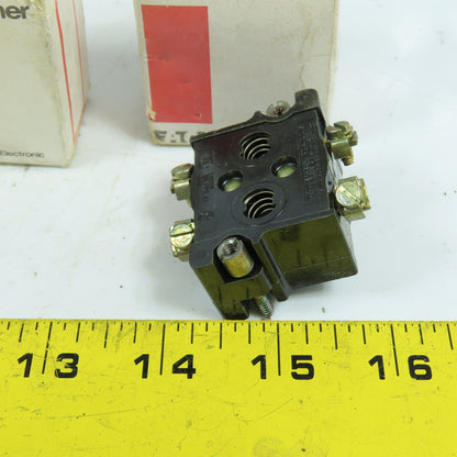 Cutler Hammer 10250T3 600V Heavy Duty Contact Block 2 Normally Closed Lot/3 NEW